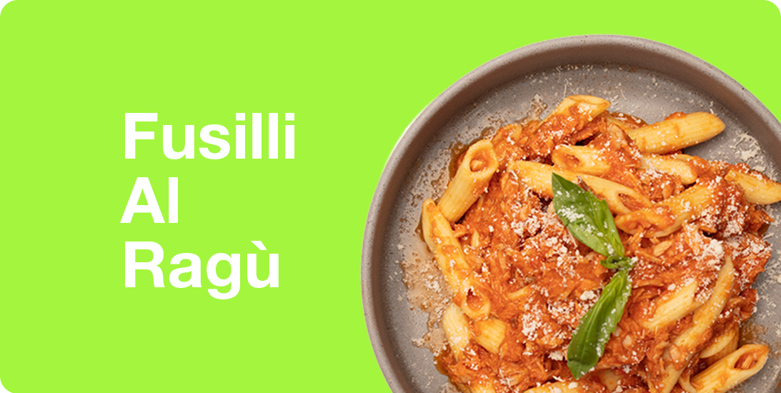 FUSILLI AL RAGU FUSILLI AL RAGU